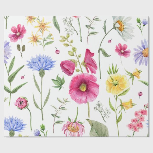 Lentbloemen Cadeaupapier (Vlak)