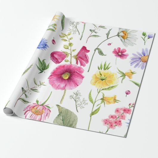 Lentbloemen Cadeaupapier (Uitgerold)