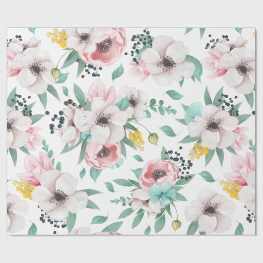 Lentbloemen Cadeaupapier (Vlak)