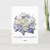 Lentbloemen. Crocussen en Kaart die me niet verget (Achterkant)