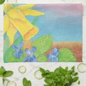Lentbloemen - Daffodils, Willow, Violet Theedoek (Gevouwen)
