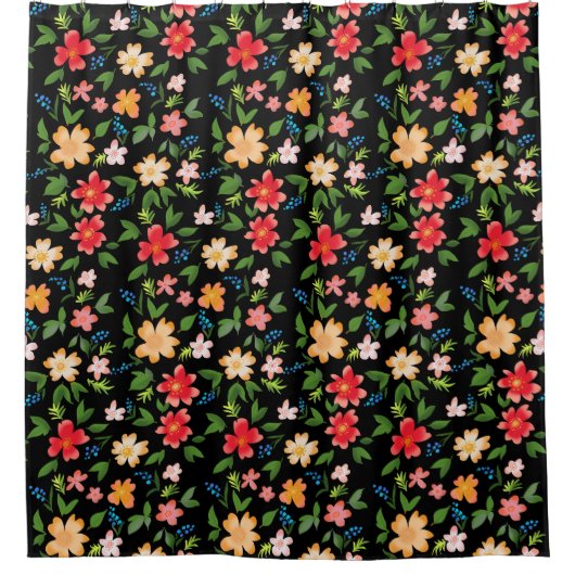 Lentbloemen Douchegordijn (Voorkant)