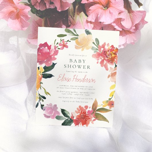 Lentbloemen | Eenvoudig Baby shower voor meisjes