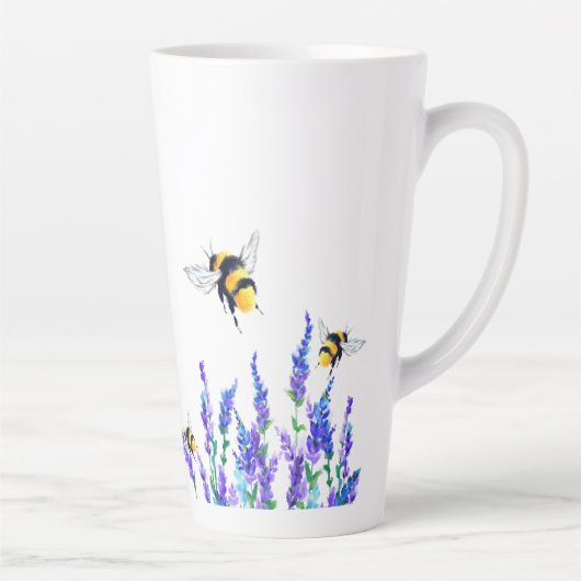 Lentbloemen en bijen die de Mok van de Lente vlieg (Rechts)