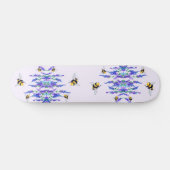 Lentbloemen en bijen die vliegen persoonlijk skateboard (Horizontaal)