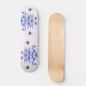 Lentbloemen en bijen die vliegen persoonlijk skateboard (Voorkant)