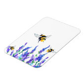 Lentbloemen en bijen die vliegende magneet (Linkerzijde)