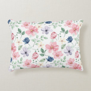 Lentbloemen en -bladeren accent kussen