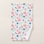 Lentbloemen en -bladeren bad handdoek (Handdoek)