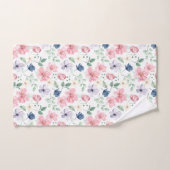 Lentbloemen en -bladeren bad handdoek (Handdoek)