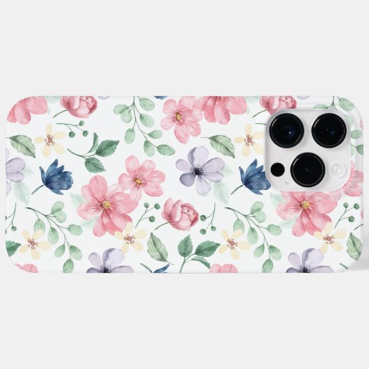 Lentbloemen en -bladeren Case-Mate iPhone case (Achterkant (horizontaal))