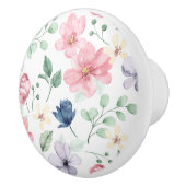 Lentbloemen en -bladeren keramische knop (Rechts)