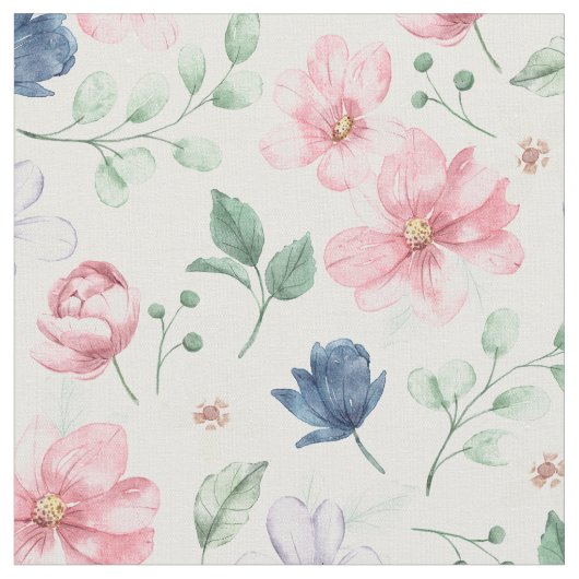 Lentbloemen en -bladeren stof (Close Up)