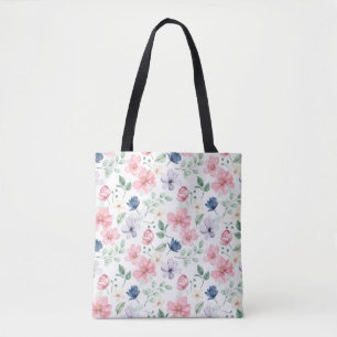 Lentbloemen en -bladeren tote bag