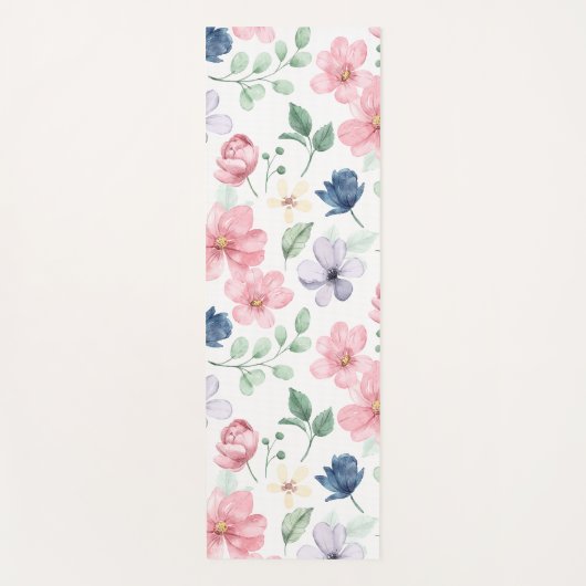 Lentbloemen en -bladeren yogamat (Voorkant)
