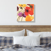 Lentbloemen en -stenen canvas afdruk (Insitu (Slaapkamer))