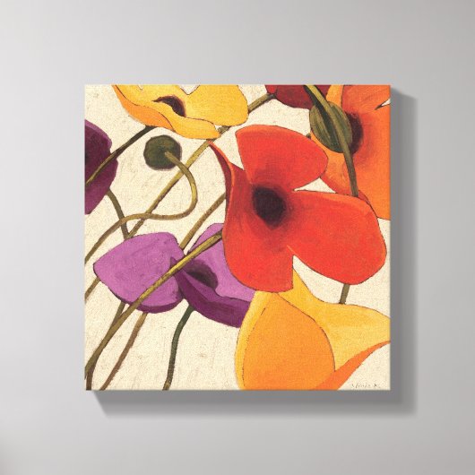 Lentbloemen en -stenen canvas afdruk (Voorkant)