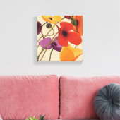 Lentbloemen en -stenen canvas afdruk (Insitu (Woonkamer))