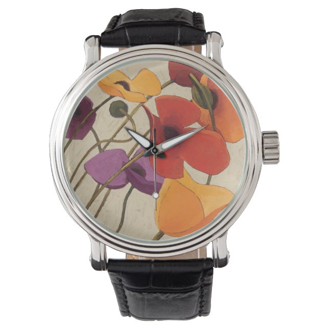 Lentbloemen en -stenen horloge (Voorkant)