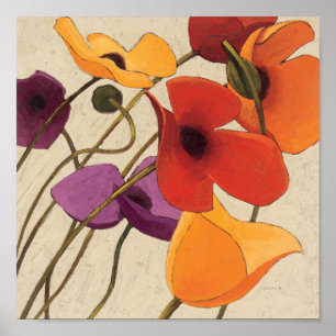 Lentbloemen en -stenen poster