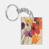 Lentbloemen en -stenen sleutelhanger (Voorkant Links)