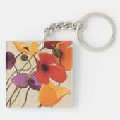Lentbloemen en -stenen sleutelhanger (Achterkant)