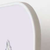 Lentbloemen en vliegende bijen Pickleball Paddle (Links Detail)