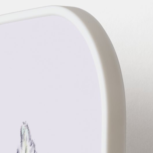 Lentbloemen en vliegende bijen Pickleball Paddle (Links Detail)