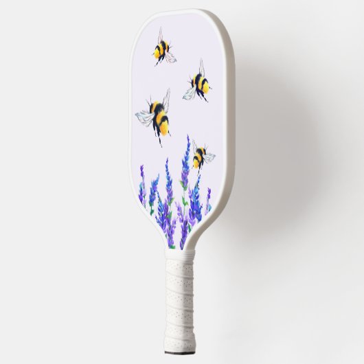 Lentbloemen en vliegende bijen Pickleball Paddle (Links)