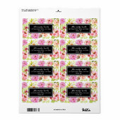 Lentbloemen Etiket (Full Sheet)