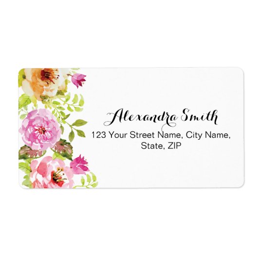 Lentbloemen Etiket (Voorkant)