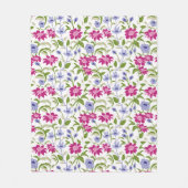Lentbloemen Fleece Deken (Voorkant)