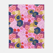 Lentbloemen Fleece Deken (Voorkant)
