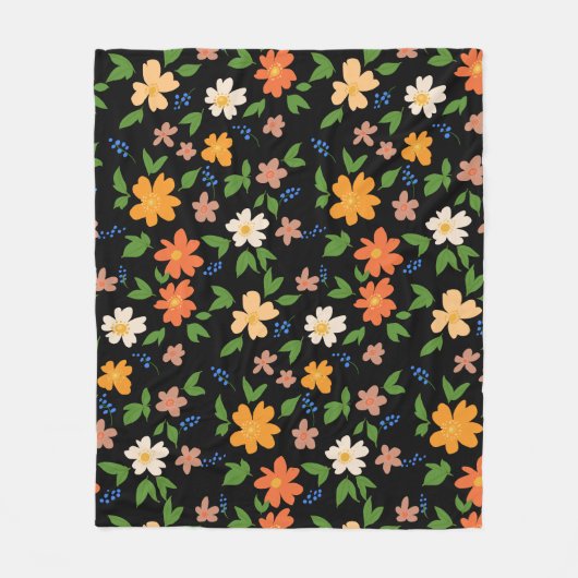 Lentbloemen Fleece Deken (Voorkant)