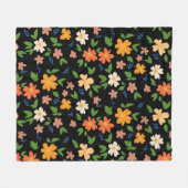 Lentbloemen Fleece Deken (Voorkant (Horizontaal))