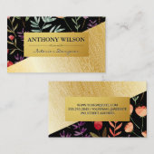 Lentbloemen | Goudwaterkorrels Visitekaartje (Voorkant / Achterkant)