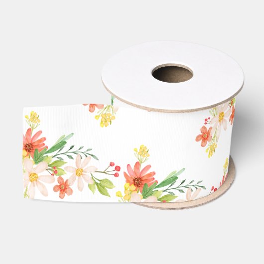 Lentbloemen Grosgrain Lint (Spoel)