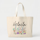 Lentbloemen Grote Tote Bag (Voorkant)