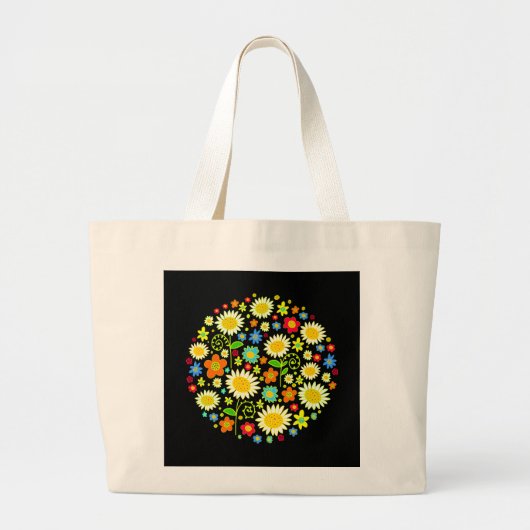 Lentbloemen Grote Tote Bag (Voorkant)