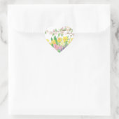 Lentbloemen Hart Sticker (Tas)