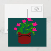 Lentbloemen in een Briefkaart van de Planter (Voorkant / Achterkant)