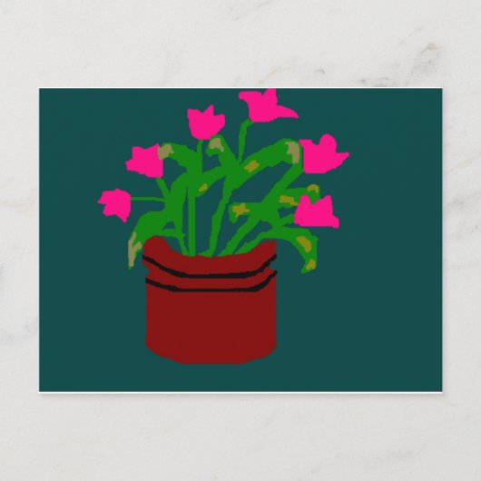 Lentbloemen in een Briefkaart van de Planter (Voorkant)