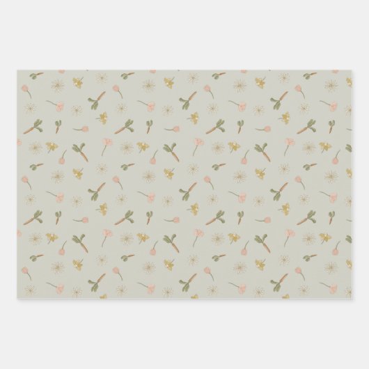 Lentbloemen Inpakpapier Vel (Voorkant 2)