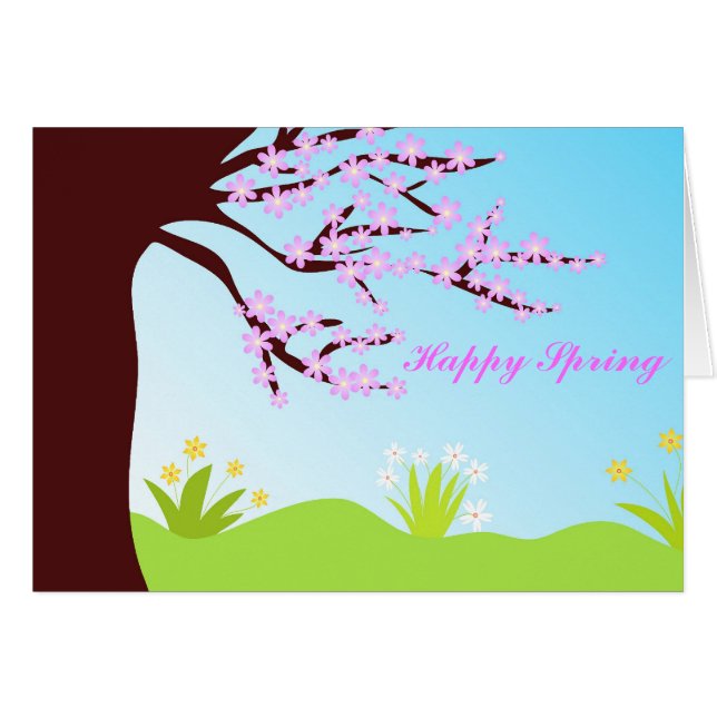 Lentbloemen - Kaart (Voorkant Horizontaal)