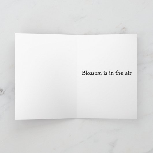 Lentbloemen Kaart (Binnen)