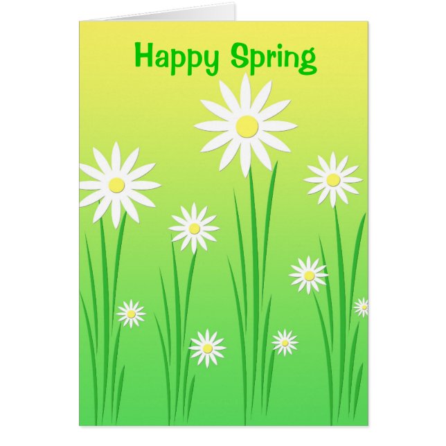 Lentbloemen - Kaart (Voorkant)