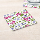 Lentbloemen Kartonnen Onderzetters (Schuin)