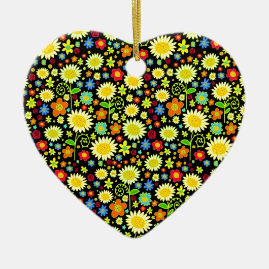 Lentbloemen Keramisch Ornament (Voorkant)