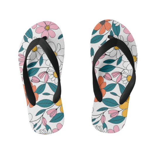 Lentbloemen Kinder Teenslippers (Voetbed)