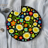 Lentbloemen - kolossaal ronde button 6,0 cm (In situ)